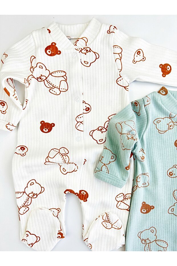 Premium Newborn 2 - Piece Jumpsuit Set - Patterned Hospital & Daily Wear - TryAladdin