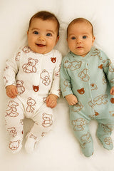 Premium Newborn 2 - Piece Jumpsuit Set - Patterned Hospital & Daily Wear - TryAladdin