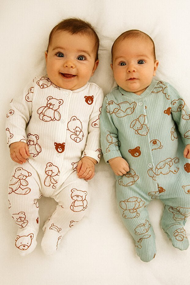 Premium Newborn 2 - Piece Jumpsuit Set - Patterned Hospital & Daily Wear - TryAladdin