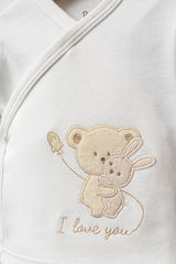 Premium Newborn 5 - Piece Bear Pattern Layette Set - TryAladdin