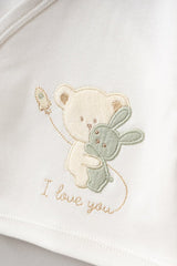 Premium Newborn 5 - Piece Bear Pattern Layette Set - Hospital Essentials - TryAladdin