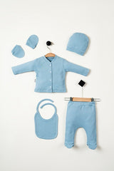 Premium Newborn 5 - Piece Cotton Hospital Welcome Apparel Set - Gift Packaged - TryAladdin