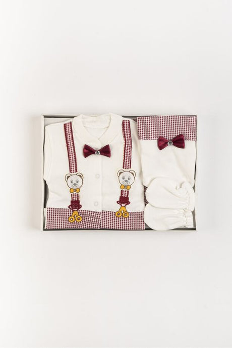 Premium Newborn 5 - Piece Hospital Bodysuit Set with Bow Tie - Retail Ready - TryAladdin
