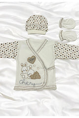 Premium Newborn 5 - Piece Rabbit Layette Set - 0.8kg - TryAladdin