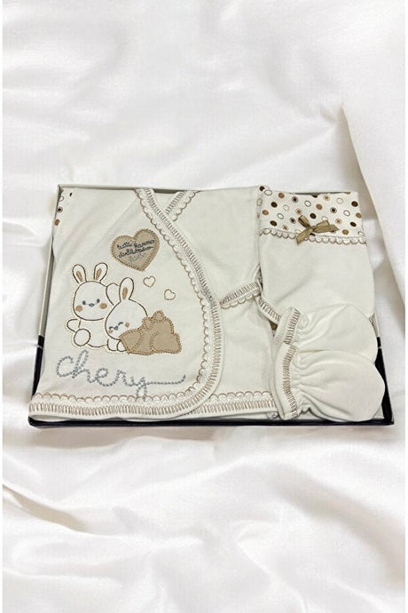 Premium Newborn 5 - Piece Rabbit Layette Set - 0.8kg - TryAladdin