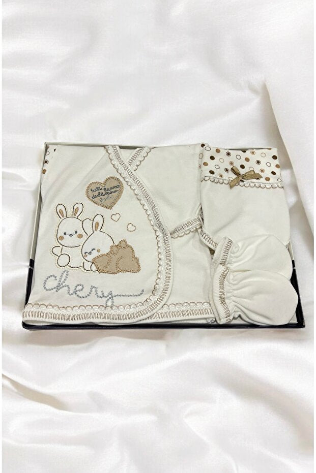 Premium Newborn 5 - Piece Rabbit Layette Set - 0.8kg - TryAladdin