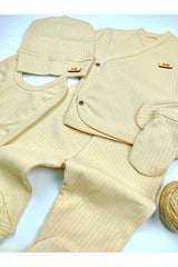 Premium Newborn 5 - Piece Ribbed Layette Set - 500g - TryAladdin