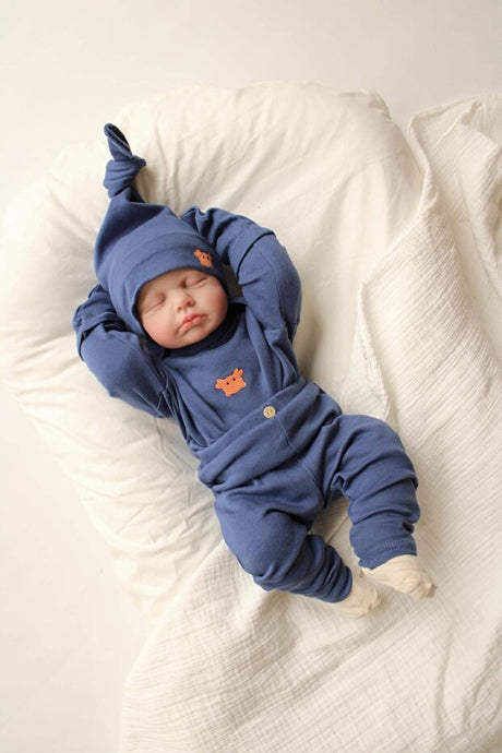 Premium Newborn Baby Apparel - Crab Embroidered Long Sleeve 5 - Piece Set - TryAladdin