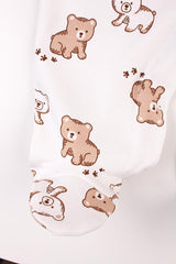 Premium Newborn Baby Bear Pattern Bodysuit & Hat Set - TryAladdin