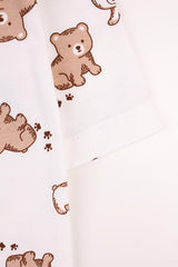 Premium Newborn Baby Bear Pattern Bodysuit & Hat Set - TryAladdin