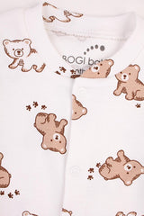 Premium Newborn Baby Bear Pattern Bodysuit & Hat Set - TryAladdin