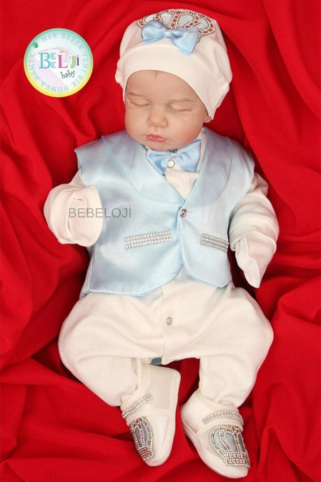 Premium Newborn Baby Boy 5 - Piece Hospital Exit Outfit Set - TryAladdin