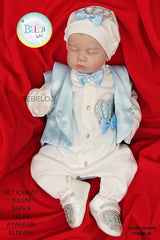 Premium Newborn Baby Boy 5 - Piece Hospital Exit Outfit Set - TryAladdin