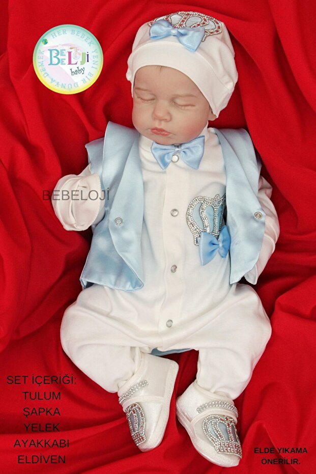 Premium Newborn Baby Boy 5 - Piece Hospital Exit Outfit Set - TryAladdin