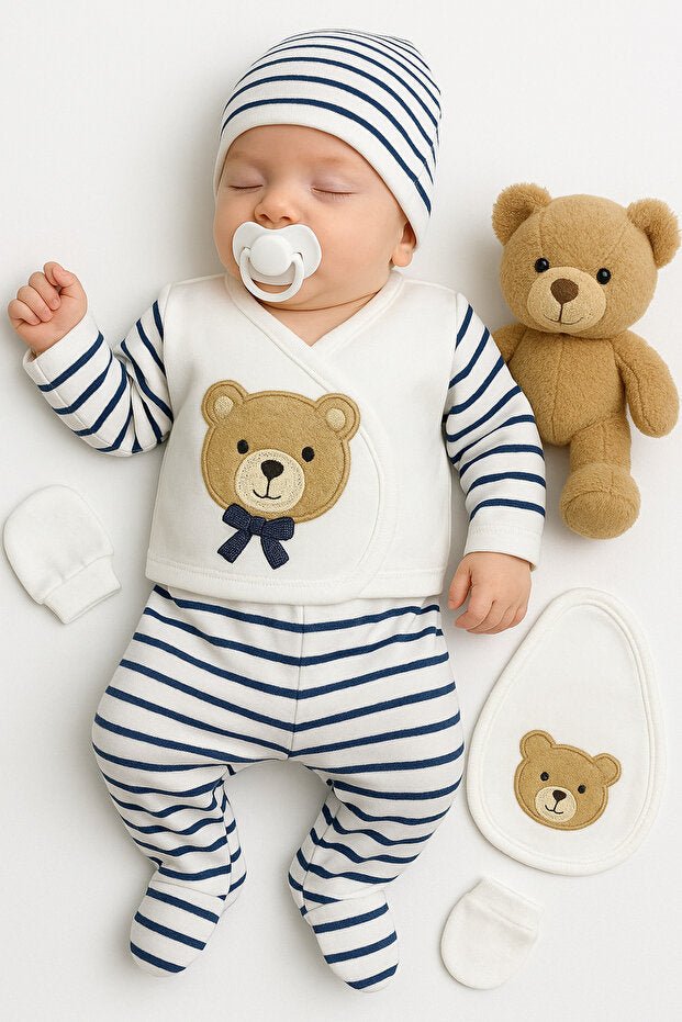 Premium Newborn Baby Boy Hospital Exit Clothing Set - 5 - Piece - TryAladdin