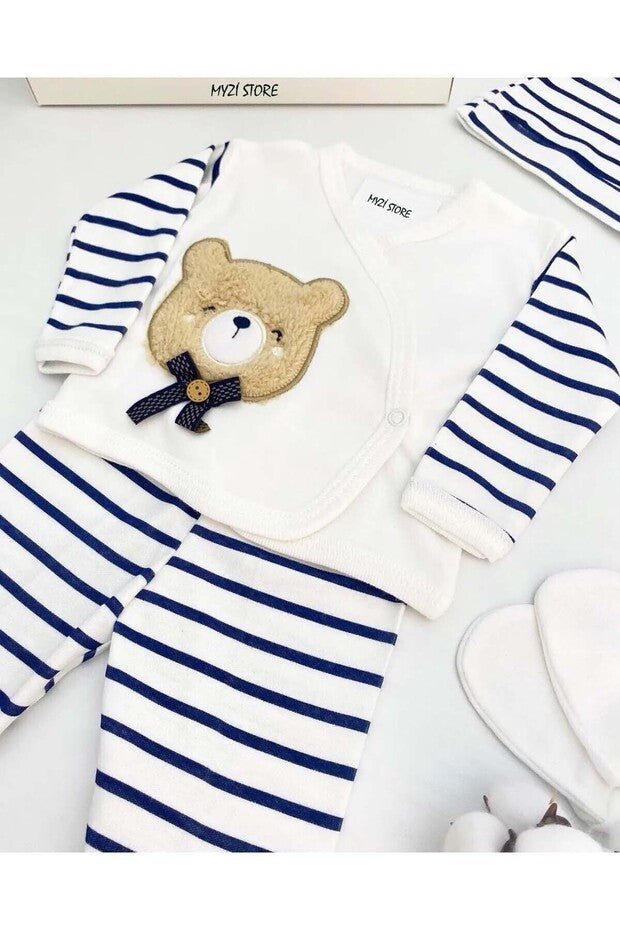 Premium Newborn Baby Boy Hospital Outfit Set - 5 Pieces - TryAladdin