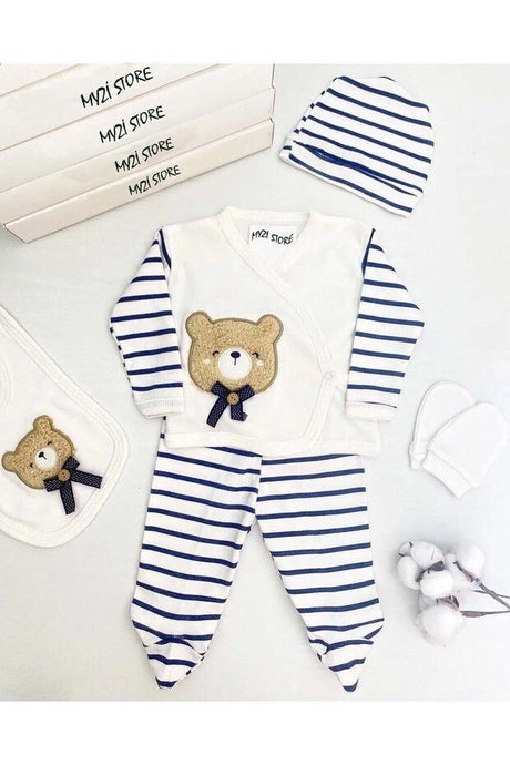 Premium Newborn Baby Boy Hospital Outfit Set - 5 Pieces - TryAladdin
