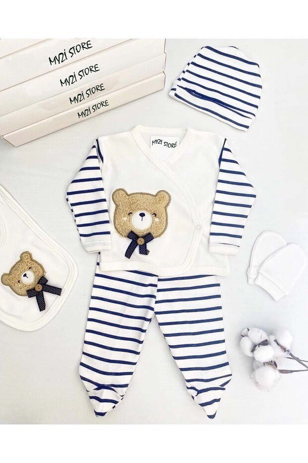 Premium Newborn Baby Boy Hospital Outfit Set - 5 Pieces - TryAladdin