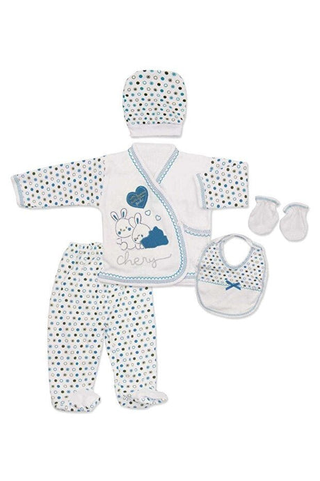 Premium Newborn Baby Bunny 5 - Piece Hospital Going Home Set - K1399 - TryAladdin