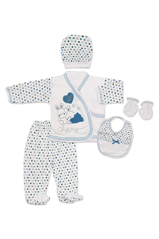 Premium Newborn Baby Bunny 5 - Piece Hospital Going Home Set - K1399 - TryAladdin