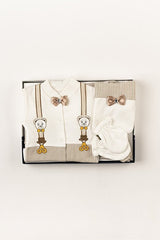 Premium Newborn Baby Clothes Gift Set - Bear & Bowtie 5 - Piece Hospital Exit Set - TryAladdin