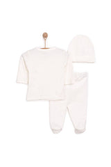 Premium Newborn Baby Essential Apparel Set - Bodysuit, Hat, Booties - 100g - TryAladdin
