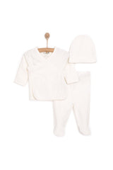 Premium Newborn Baby Essential Apparel Set - Bodysuit, Hat, Booties - 100g - TryAladdin