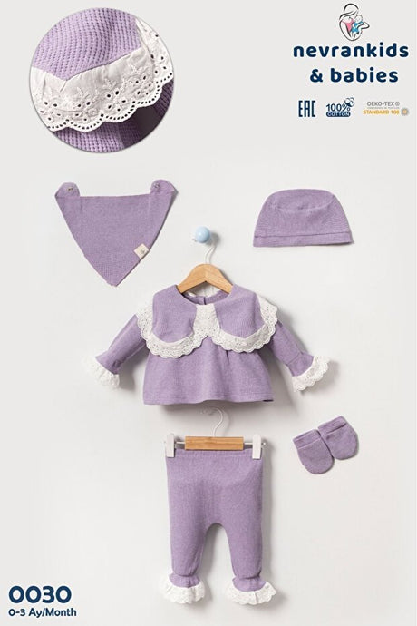 Premium Newborn Baby Girl Hospital Set - 5 - Piece 0 - 3 Months - TryAladdin