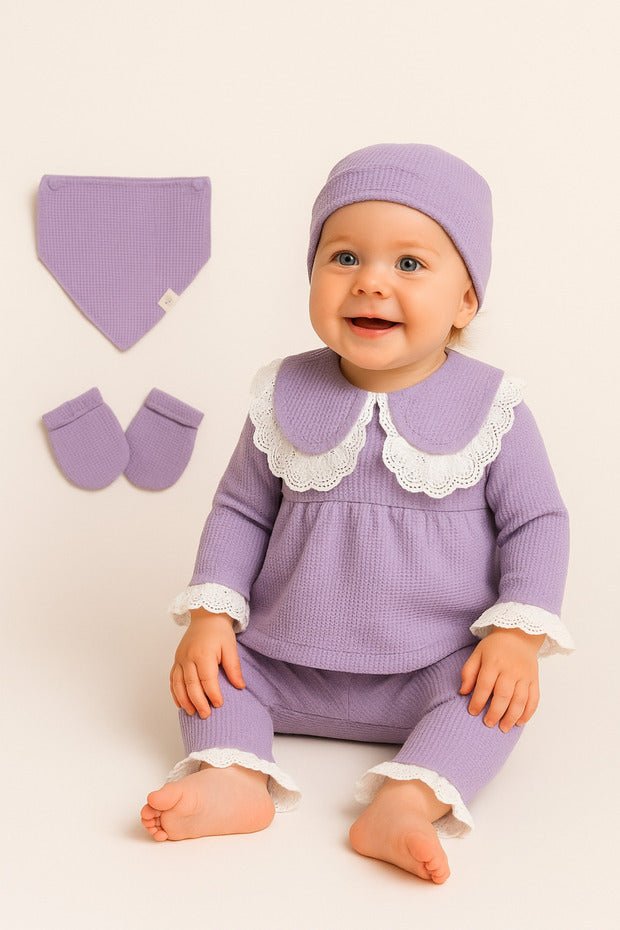 Premium Newborn Baby Girl Hospital Set - 5 - Piece 0 - 3 Months - TryAladdin