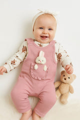 Premium Newborn Baby Girl Overall & Jumpsuit Set - 2 Piece - TryAladdin