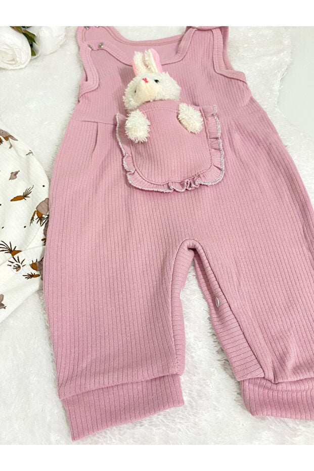 Premium Newborn Baby Girl Overall & Jumpsuit Set - 2 Piece - TryAladdin