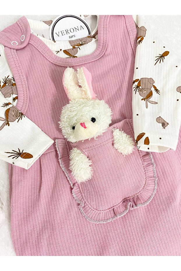 Premium Newborn Baby Girl Overall & Jumpsuit Set - 2 Piece - TryAladdin