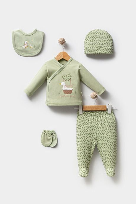 Premium Newborn Baby Hospital Essentials Outfit Set - 5 - Piece - TryAladdin