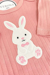 Premium Newborn Baby Unisex 3 - Piece Cardigan Hooded Outfit Set - Rabbit Embroidered Cotton - TryAladdin