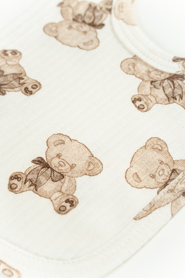 Premium Newborn Bear Pattern 100% Cotton 5 - Piece Baby Outfit Set - TryAladdin