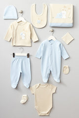 Premium Newborn Bear Rabbit Print 10 - Piece Baby Layette Set - Boxed - TryAladdin