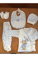 Premium Newborn Bear Theme 5 - Piece Layette Set - 500g - TryAladdin