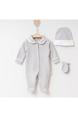 Premium Newborn Boy Cotton Jumpsuit Set - 3 - Piece - TryAladdin