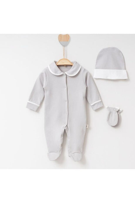 Premium Newborn Boy Cotton Jumpsuit Set - 3 - Piece - TryAladdin