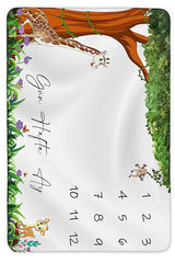 Premium Newborn Boy Hospital Exit Gift Set - Milestone Memory Blanket & Cards - TryAladdin