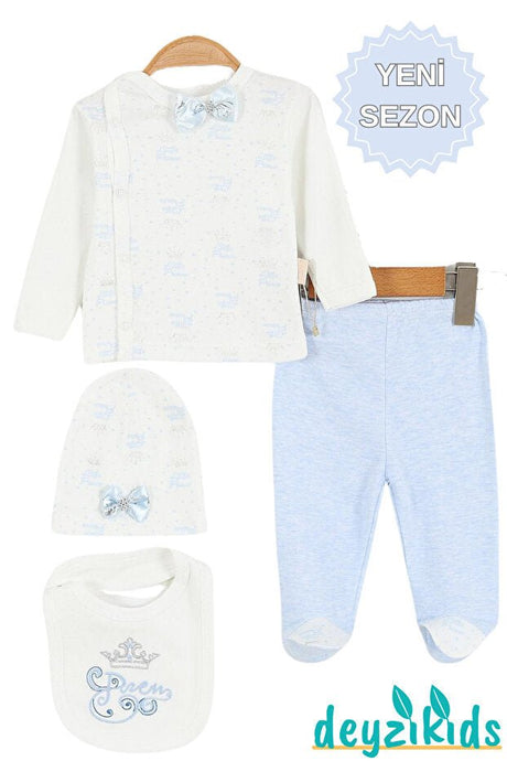 Premium Newborn Boy's 5 - Piece Hospital Exit Layette Set - Deyzikids Collection - TryAladdin