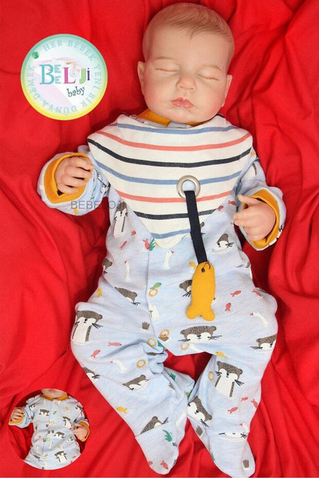Premium Newborn Boys Animal Print Bodysuit & Bib 2 - Piece Set - TryAladdin