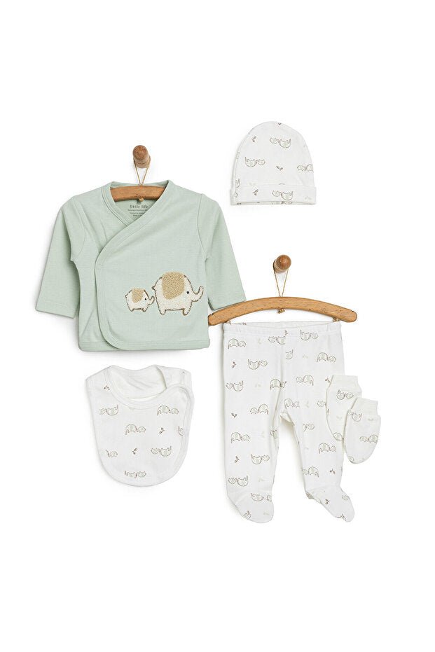 Premium Newborn Boy's Hospital Exit 5 - Piece Layette Set - TryAladdin