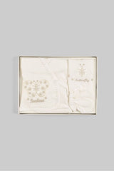 Premium Newborn Butterfly Embroidered Hospital Exit Set - 5 - Piece - TryAladdin