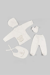 Premium Newborn Butterfly Embroidered Hospital Exit Set - 5 - Piece - TryAladdin