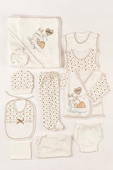 Premium Newborn Cotton Baby Apparel Set - Brown Rabbit 11 - Piece - TryAladdin