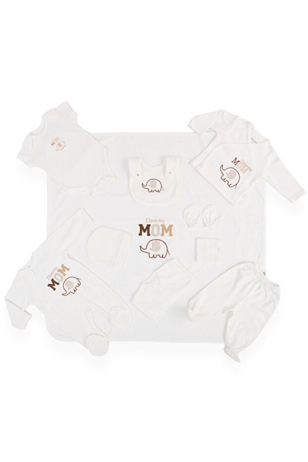 Premium Newborn Elephant 10 - Piece Hospital Exit Gift Set - TryAladdin