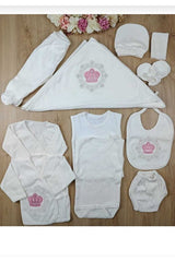 Premium Newborn Embroidered Layette Set - 10 Piece - TryAladdin