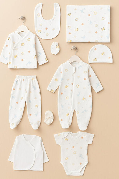 Premium Newborn Forest Friends Layette Set - 10 - Piece Boxed - TryAladdin