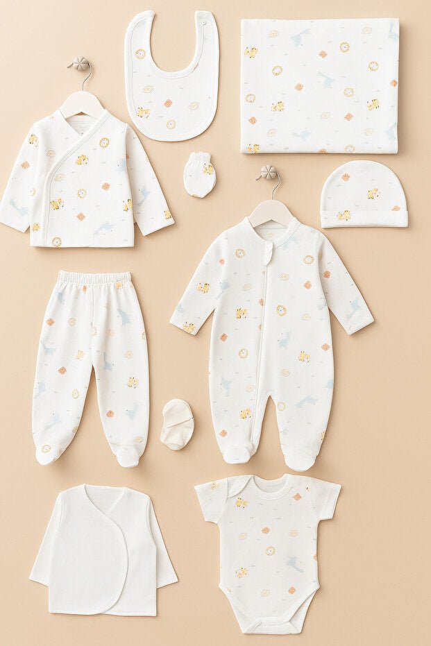 Premium Newborn Forest Friends Layette Set - 10 - Piece Boxed - TryAladdin